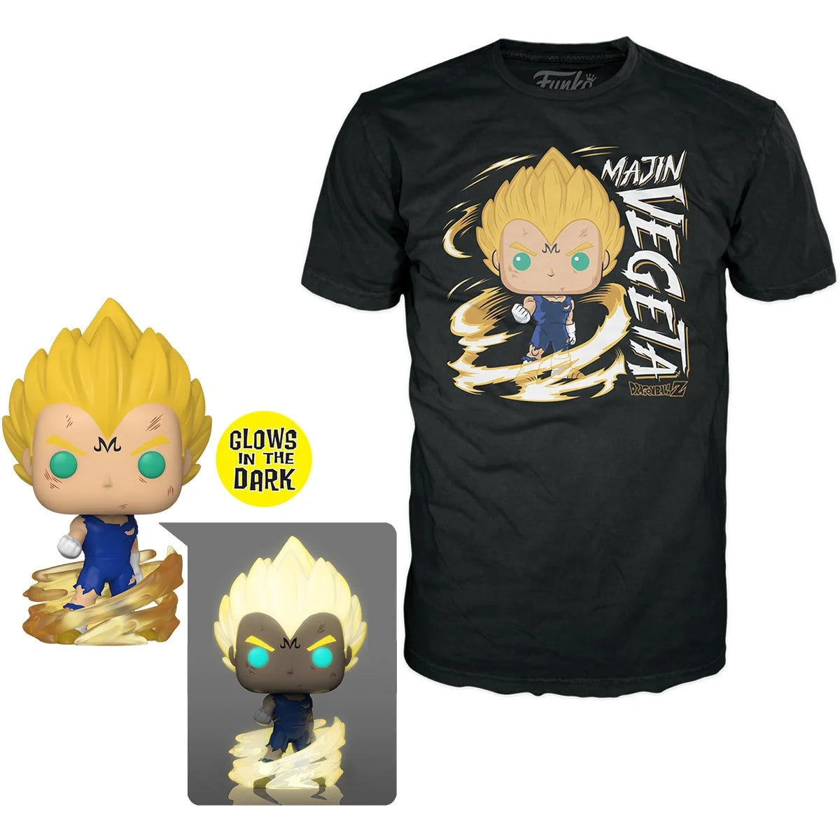 Funko Pop! Dragon Ball Z - Majin Vegeta (GITD) (Pop & Tee)