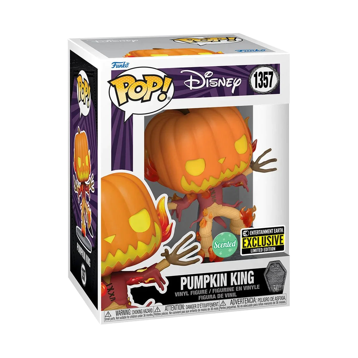 Funko Pop! Nightmare Before Christmas (30th Anniversary) - Pumpkin King (Scented) (Entertainment Earth)