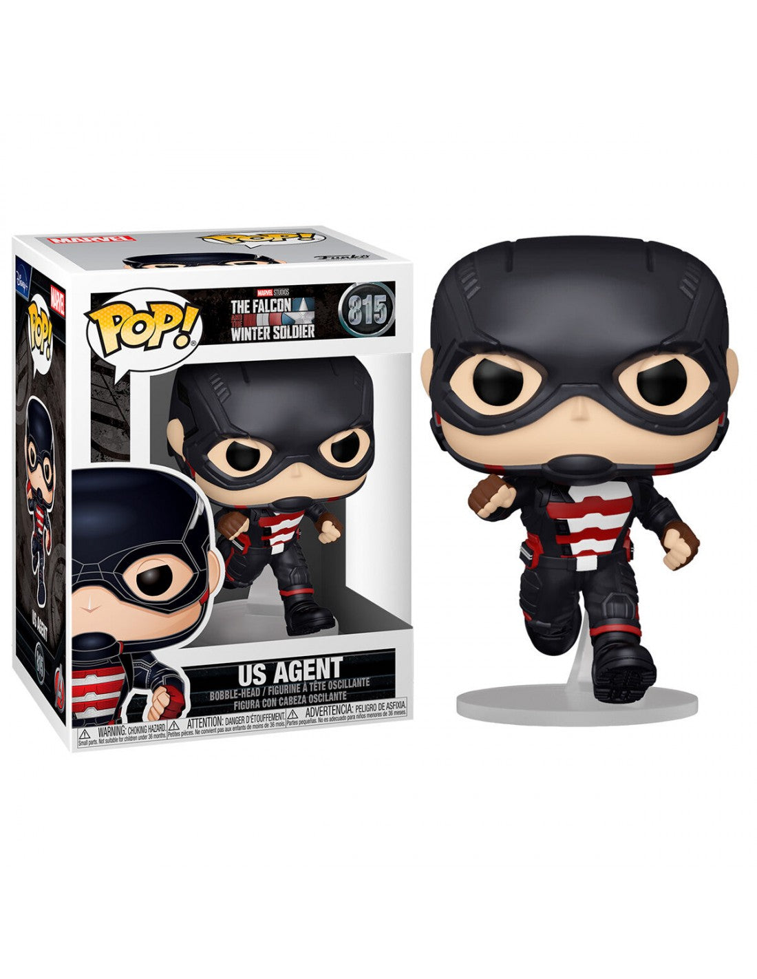 Funko Pop! The Falcon and The Winter Soldier - US Agent (caja con detalles/daño)