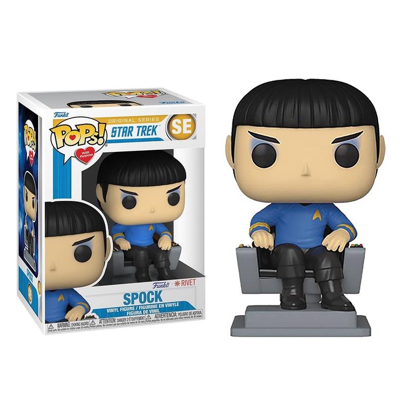 Funko Pop! Pop with Purpose - Spock (In Chair) (caja con detalles/daño)