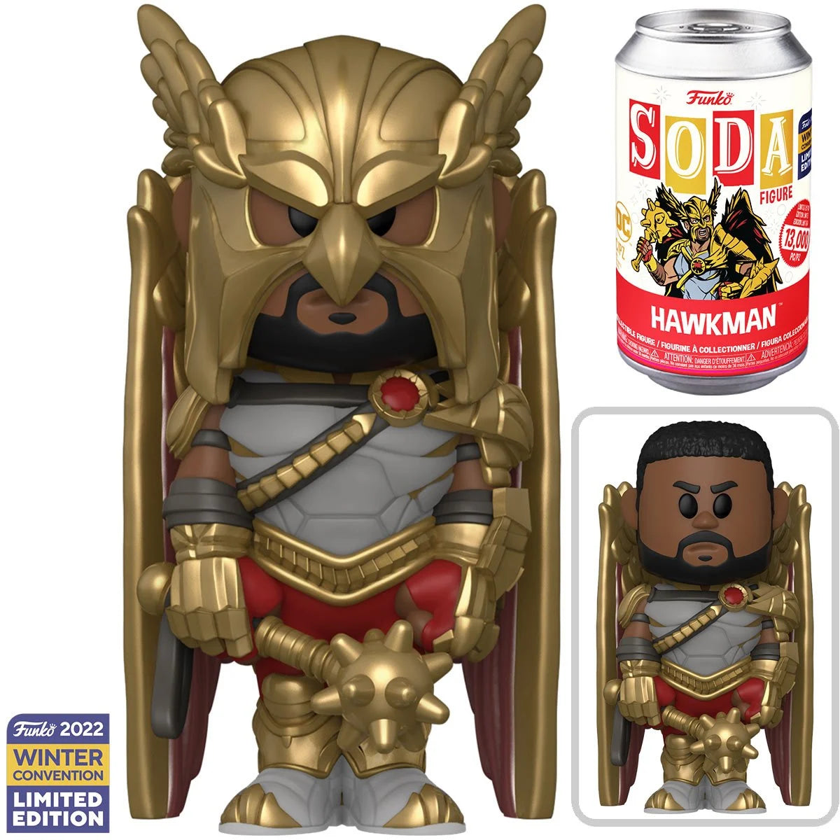 Funko Soda Black Adam - Hawkman (2022 Winter Convention)
